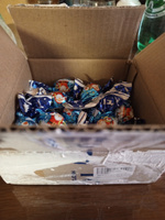 Конфеты шоколадные Дед мороз синий с начинкой Лесной орех 200 гр в коробке #3, Ирина Л.