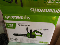 Цепная пила аккумуляторная Greenworks Арт. 2007807UB, 40V, 30 см, с 1x АКБ 4Ач и ЗУ #5, Ирина К.