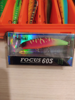 Воблер Tsuyoki Focus 60S, вес 6,5гр, цв. FRU / Приманка Тсуеки Фокус на головля, окуня, щуку #25, ЮРИЙ А.