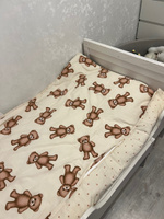Juno Детское постельное белье в кроватку для новорожденного, Поплин, 1 наволочка 40х60, Плюшевые мишки #76, Александра С.