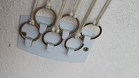 Кольцо металлическое для ключей и брелков, фурнитура для брелка Monblick Chain с цепочкой 30 мм, серебристый, 10 шт #2, Данил Б.