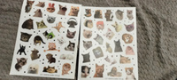 Наклейки, котики, Stickeria, для творчества и декора, 50 штук #1, Светлана Д.