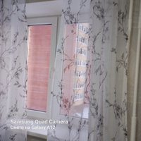 Curtain & Textile Тюль высота 170 см, ширина 150 см, крепление - Лента, серая сакура #156, Лариса Т.