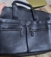 Мужская сумка портфель из натуральной кожи черная 39х27х7 см #5, Екатерина С.