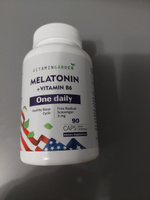 Мелатонин 3 мг для нормализации сна, успокоительное, снотворное для взрослых с витамином В6, комплекс витаминов, бады для женщин и мужчин Melatonin, 90 капсул #4, Илья Г.
