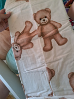 Juno Детское постельное белье в кроватку для новорожденного, Поплин, 1 наволочка 40х60, Плюшевые мишки #78, Елена С.