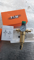 Фильтр промывной латунный с редуктором давления и манометром Tim JH-1007 1/2" #7, Магомед Ш.