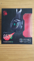 Наушники с микрофоном A4 Bloody G570 2м мониторные USB (G570 USB/ BLACK + GREY) #29, Владислав