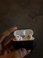 Чехол для AirPods Pro 2 / Защитный чехол с дизайном под кожу HardShell для Аирподс Про 2, Цвет Черный #110, Баратжан О.