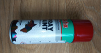 Акриловая аэрозольная краска Akfix Spray Paint, 400 мл, RAL 3002, карминово-красная #40, Сергей Д.