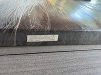 Двуспальная кровать Женева 160x200 основание металлическое с ламелями велюр черный без ножек #7, Оксана Л.