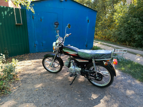 Мопед Alpha(ЭКОНОМ-2)(Тюнинг) ЧЕРНЫЙ ГЛЯНЦЕВЫЙ купить на OZON по низкой ...