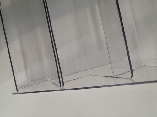 горка из оргстекла/ Прозрачная витрина-стеллаж настольный торговый ...