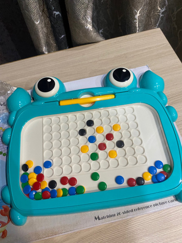 Развивающий магнитный планшет "Веселый краб",Магнитная цветная доска ...