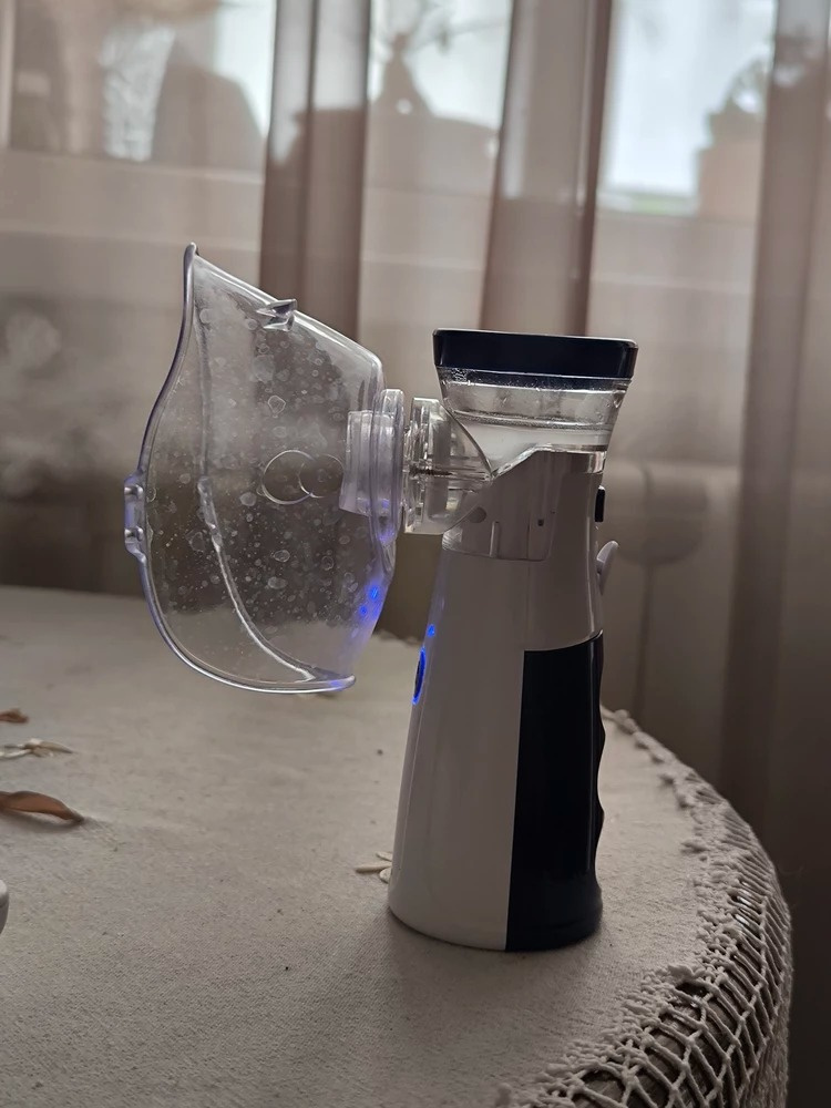 Ингалятор небулайзер портативный с тремя насадками бесшумный ...