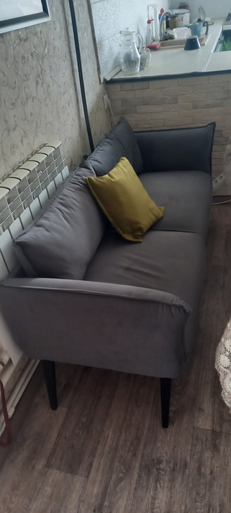 Прямой диван Тот самый_Белый, механизм Нераскладной, 160х70х80 см ...