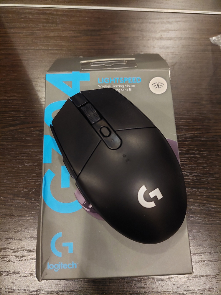 Игровая мышь беспроводная Logitech G G304 LightSpeed Black ...