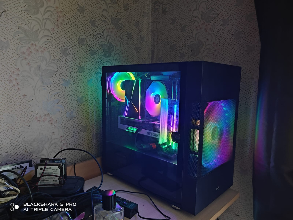 Подставка для видеокарты с ARGB подсветкой Coolmoon, черный - купить с ...