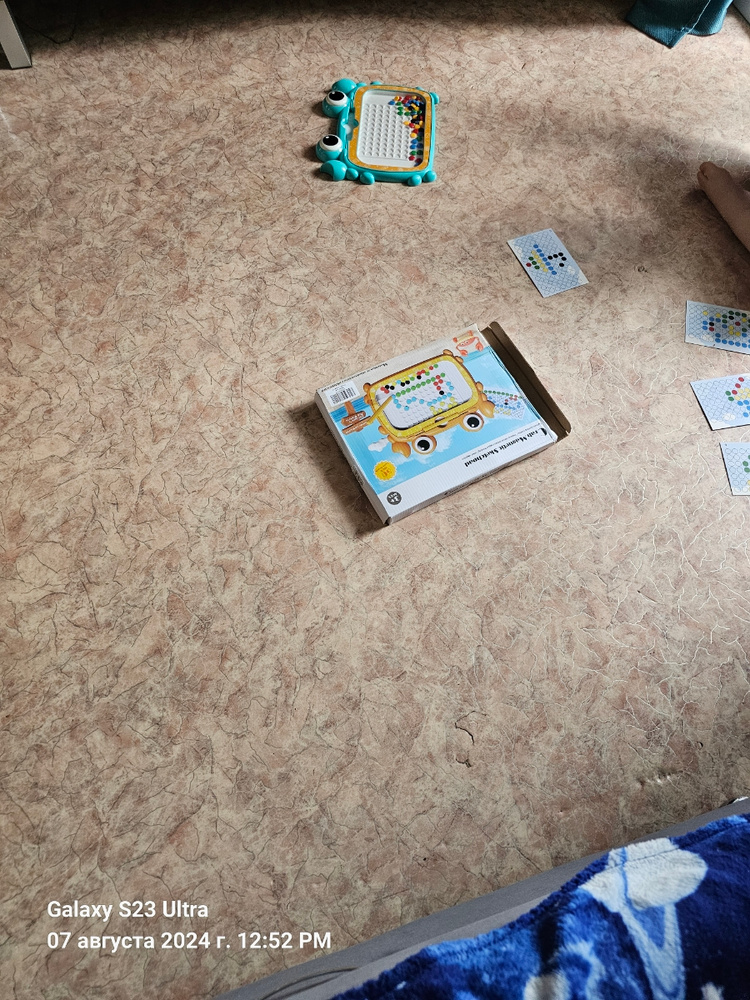 Развивающий магнитный планшет "Веселый краб",Магнитная цветная доска ...