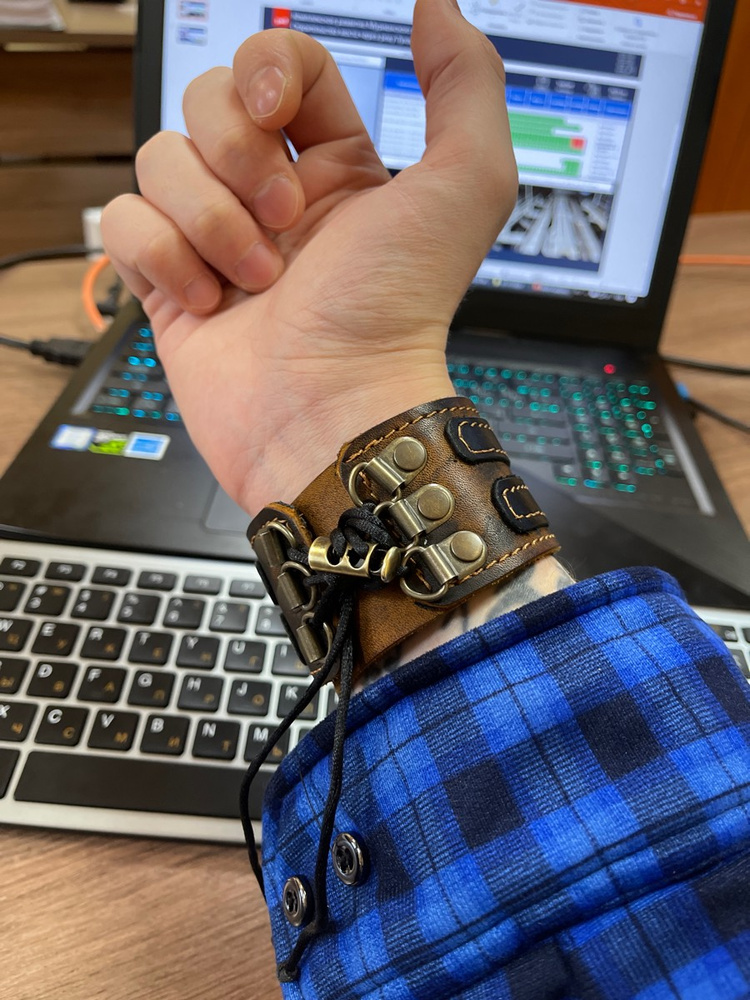 Браслет Alla Leatherworks натуральная кожа/ручная работа/мужской ...