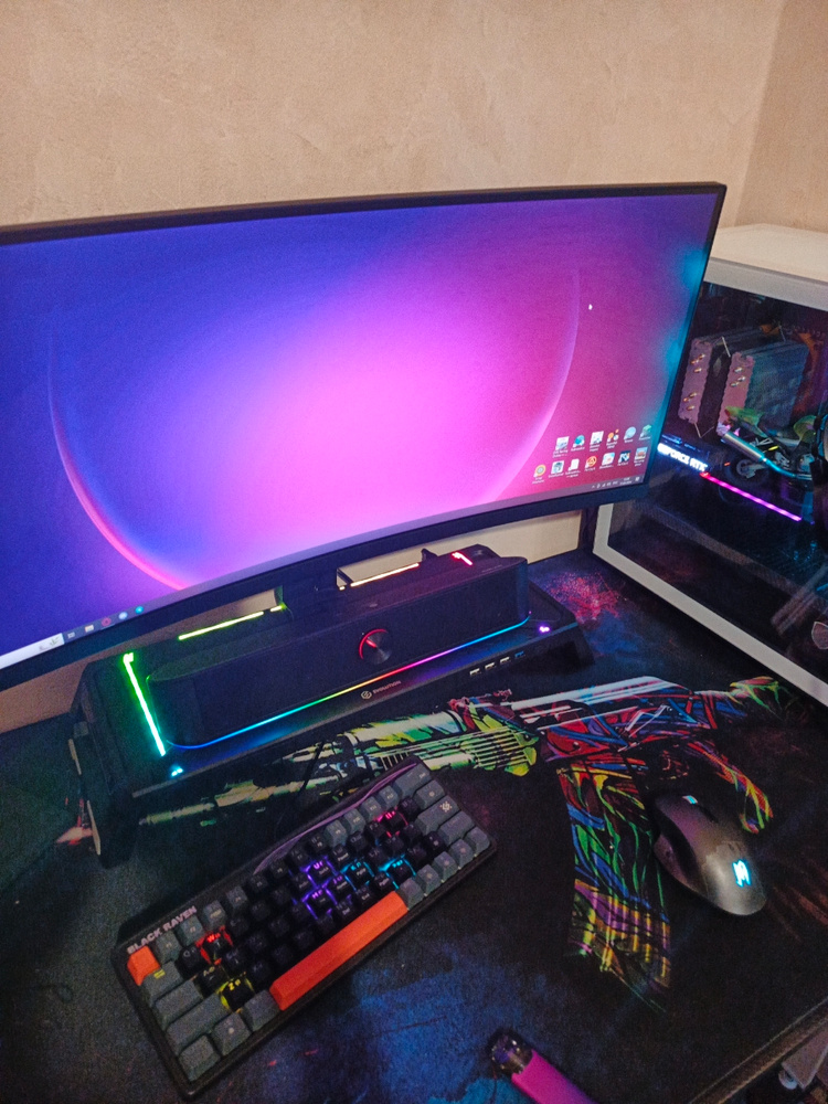 Подставка под монитор с USB хаб EVOLUTION MS200 RGB - купить с ...