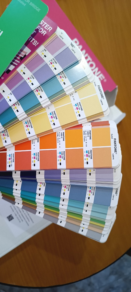 Купить Каталог цветов PANTONE COLOR BRIDGE GUIDE SET COATED & UNCOATED ...