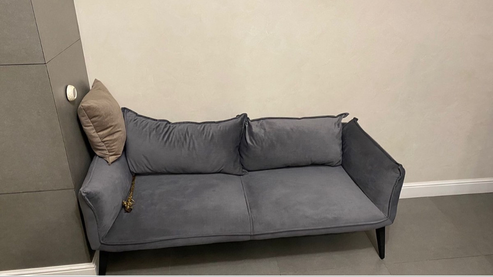 Прямой диван Тот самый_Белый, механизм Нераскладной, 160х70х80 см ...