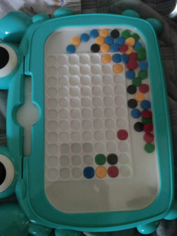 Развивающий магнитный планшет "Веселый краб",Магнитная цветная доска ...