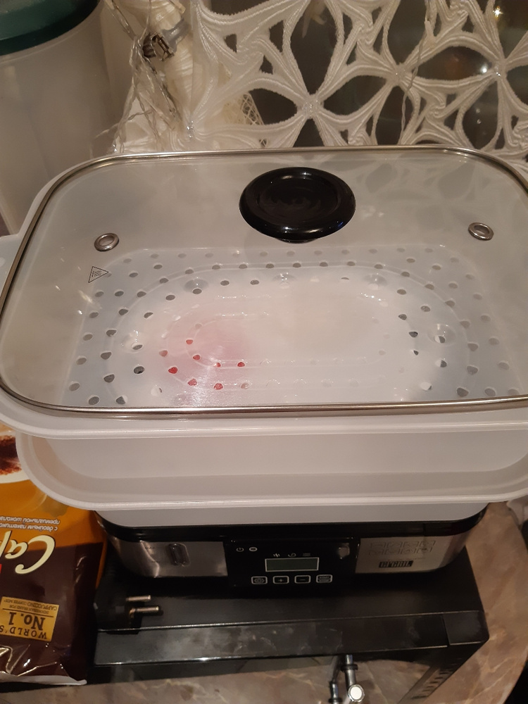 Пароварка электрическая GFGRIL GFS-7DSS, объем 9 л, чаша для риса, 6 ...