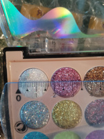 Seven Cool Палетка блестящих теней для макияжа глаз 36 оттенков Eyeshadow Glitter №1 Глиттер для смоки айс, Сияющие, для дневного и вечернего макияжа #33, Ксения Г.