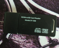 Картридер USB 2.0 - Micro SD-SD переходник для флешкарт 2 в 1 #37, Владимир Ш.
