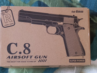 Пневматический пистолет Colt 1911С. Airsoft Gun C.8 металлический страйкбольный, пневматическое оружие #71, Татьяна С.