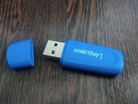 Флешка USB 2.0 SmartBuy 064GB Scout, синий #26, Адель