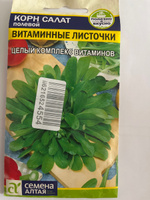 Семена Корн Салат Витаминные Листочки (0,5 гр) - Семена Алтая #40, Наталья Т.