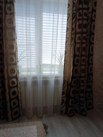 Curtain & Textile Тюль высота 240 см, ширина 300 см, крепление - Лента, Белый #124, Светлана К.