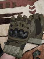 Перчатки тактические военные мужские, защитные для тренировок, хаки / размер L #4, Юлия Л.