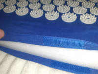 Аппликатор Кузнецова тибетский акупунктурный коврик с иголками для спины. Массажный набор (аппликатор, подушка, сумка). Игольчатый валик для массажа ног, шеи синий. #6, Мария А.