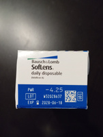 Однодневные контактные линзы SofLens Daily Disposable, 30 шт. R: 8.6, D: -4.25 #28, Элеонора А.