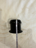 Анальная пробка Анальная пробка с отверстием, черный, 74  мм #1, Руслан К.