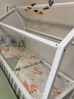 Juno Детское постельное белье для новорожденного, Поплин, 1 нав 40х60, Foxi / Лисята #80, Софья С.