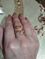 Кольцо "Змея" в золоте с цирконами, Xuping Jewelry #3, Нина С.