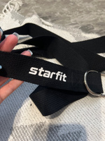 Ремень для йоги STARFIT, длина 180 см, черный #51, Татьяна Р.