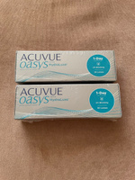 Контактные линзы ACUVUE, 1 Day Acuvue Oasys with HYDRALUXE , однодневные, -2.50 / 14.3 / 8.5, 30 шт. #38, Аниканова Олеся