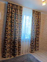 Curtain & Textile Тюль высота 240 см, ширина 400 см, крепление - Лента, Белый #127, Светлана К.