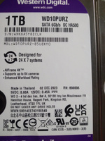 Western Digital 1 ТБ Внутренний жесткий диск (WD10PURZ)  #23, андрей е.