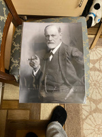 Постер, плакат на бумаге / Sigmund Freud - Зигмунд Фрейд / Размер 30 x 40 см #17, Ольга П.