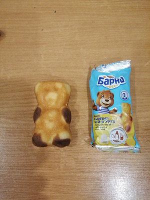 Пирожное Медвежонок Барни с бананом и йогуртом, 150 г - купить с ...