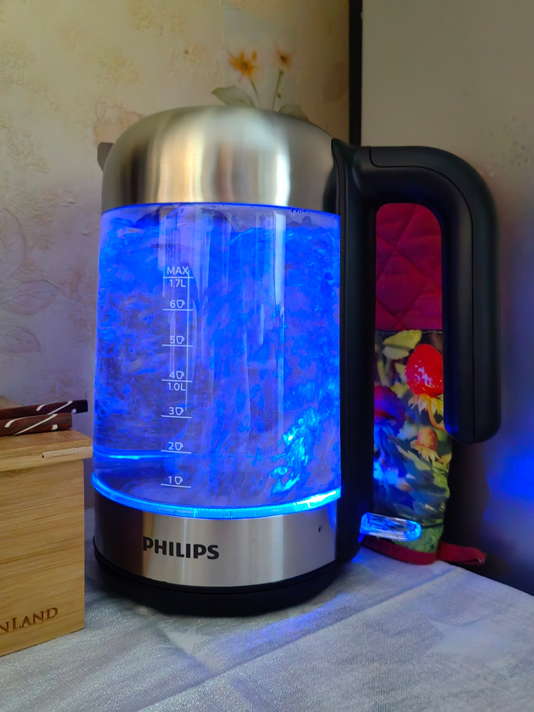 Купить электрический чайник Philips HD9339/80, Стекло по низкой цене ...