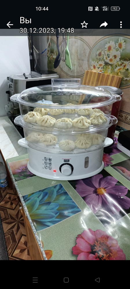 Пароварка электрическая GFGRIL GFS-7DSS, объем 9 л, чаша для риса, 6 ...