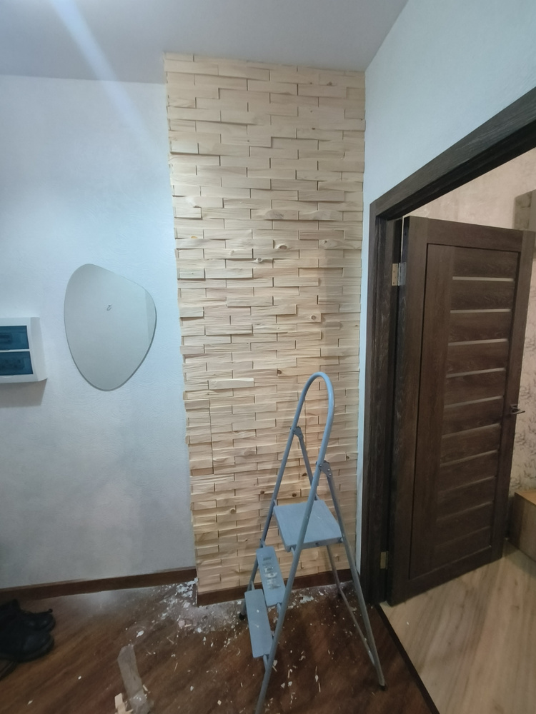 Декоративная плитка для стен из массива дерева. 3D стеновые панели ...